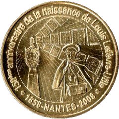 Monnaie de Paris Tourist Token - Nantes 50ème anniv. de la naissance de Louis Lefèvre-Utile