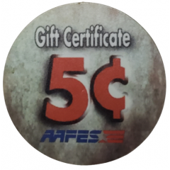 5 Cents - AAFES Gift Certificate 1A5