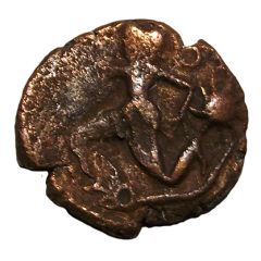 Bronze with running character and stars