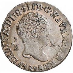 1/2 Maravedi - Fernando VII