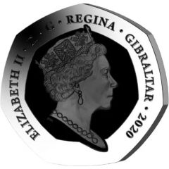 50 Pence - Elizabeth II 180th Anniversary of the Penny Black, Piedfort