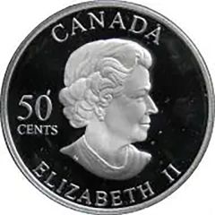 50 Cents - Elizabeth II Clouded Sulphur Butterfly