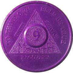 Token - Alcoholics Anonymous Sobriety 9 Month