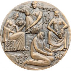 New years calendar medal for the year 1969