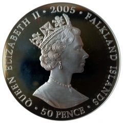 50 Pence - Elizabeth II Churchill - Soldier