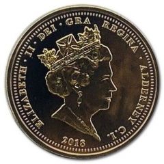 5 Pounds - Elizabeth II Remembrance Day, Gold Plated