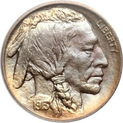 5 Cents `Buffalo Nickel` raised ground