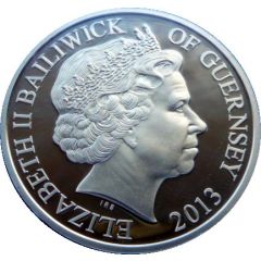 50 Pence - Elizabeth II Queen in White Dress