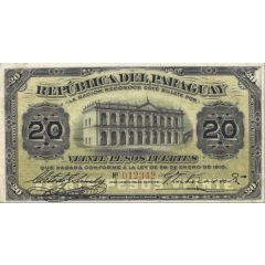 20 Pesos Fuertes Oficina de Cambios