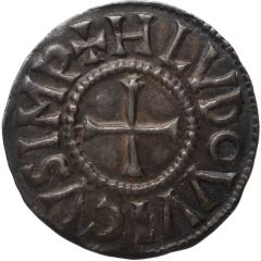 Denier - Louis I Arles mint