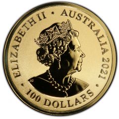 100 Dollars - Elizabeth II 6th Portrait - Fraser`s Dolphin - Gold Bullion Coin