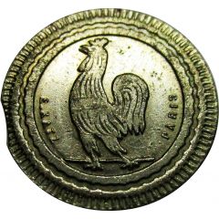 25 Centimes - A Consommer Rooster