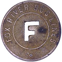 1 Fare - Fox River Bus Lines Appleton, Wisconsin