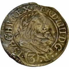 3 Kreuzers - Ferdinand III Graz