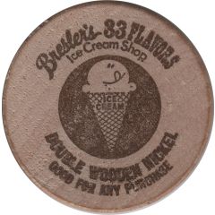 Double Wooden Nickel - Bresler`s 33 Flavors