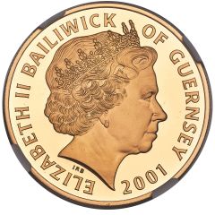 5 Pounds - Elizabeth II Queen Victoria Centennial, Gold Proof