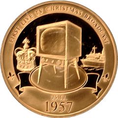 Medal - Queen Elizabeth II First TV Christmas broadcast