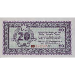 20 Lira Free Territory of Trieste - zone B