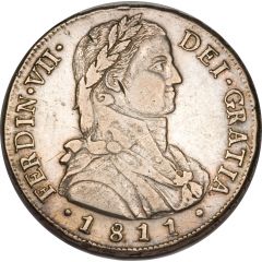 8 Reales - Fernando VII imaginary laureate bust