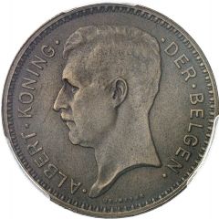 20 Francs - Albert I Dutch text - Pattern