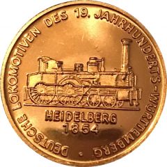 150 years of German Railroads Heidelberg 1854