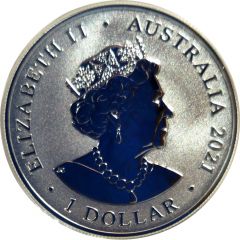 1 Dollar - Elizabeth II 6th Portrait - Silver Kangaroo