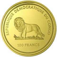 100 Francs Butterfly green-blue Gold