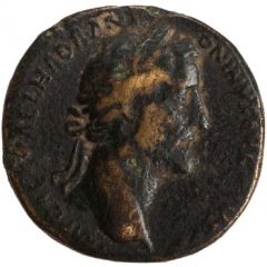 Sestertius - Antoninus Pius TR POT XIIII COS IIII ANNONA AVG S C, Annona