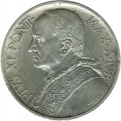 5 Lire - Pivs XI Jubilee