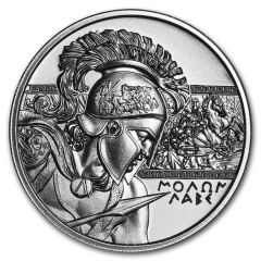 2 oz Silver Molon Labe
