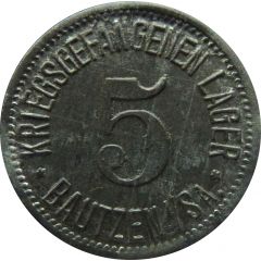 5 Pfennig - Bautzen Kriegsgefangenenlager