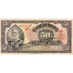50 Mil Réis Banco do Brasil, 1st. Print