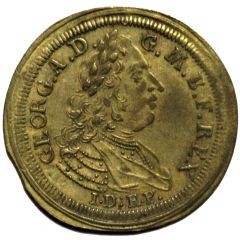 George II and Caroline of Great Britain - Rechenpfennig of J.J. Dietzel from Nuremberg var
