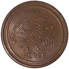 Replica - 2 Øre 1968 Hamar Mynt og Frimerkeforretning