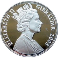 5 Pounds - Elizabeth II England Expects - Signal Flags