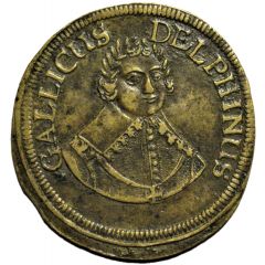 Rechenpfennig - Louis, le Grand Dauphin - `GALLICUS DELPHINUS` Rechenpfennig par Conrad Lauffer