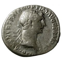 Denarius - Trajan PARTHICO P M TR P COS VI P P S P Q R FORT RED, Fortuna