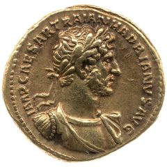 Aureus - Hadrian P M TR P COS II CONCORD, Concordia and Spes