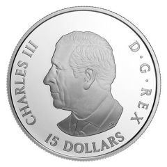15 Dollars - Charles III Three-masted Schooner