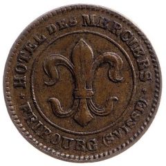 10 Centimes - Hotel des Merciers Fribourg