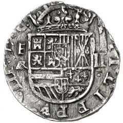 2 Reales - Felipe III Segovia,small flan