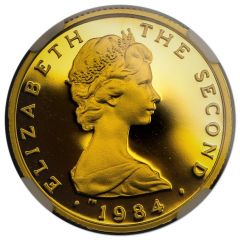1 Pound - Elizabeth II Castletown, Gold Proof Piedorf
