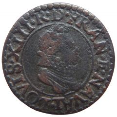 Double Tournois - Louis XIII Nantes mint, 2nd type