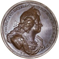 Medal - George I Treaty of Passarowitz, bronze