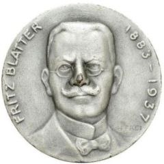 Fritz Blatter - Swiss Numismatic Society Neuchâtel; silver