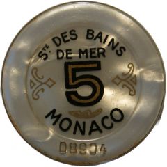 5 francs - Casino de Monte-Carlo