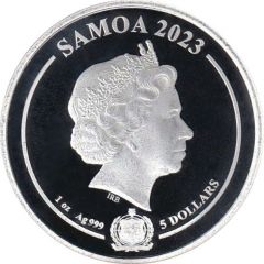 5 Dollars - Elizabeth II Posthumous, Superman, Colored