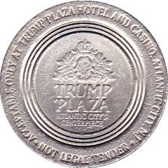 1 Dollar Gaming Token - Trump Plaza Casino Atlantic City, New Jersey