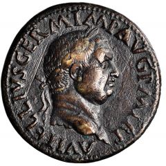 Sestertius - Vitellius MARS VICTOR S C, Mars and Victory