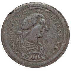 4 Reales - Carlos IV Ascension of Carlos IV to the throne, bronze